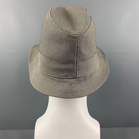 AIGLE Size S Grey Houndstooth GORE-TEX Fedora Hat - Picture 4 of 7